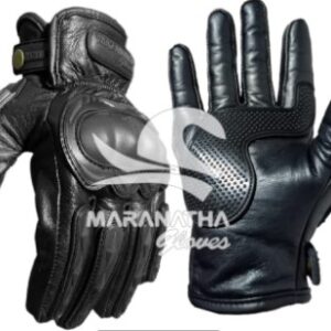 Guantes 100% Cuero Para Moto Con Protecciones
